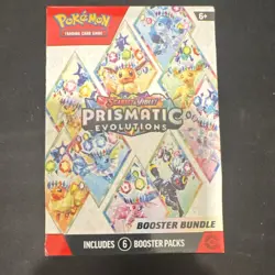 Pokemon Scarlet & Violet Prismatic Evolutions Booster Bundle 6 Packs Eevee - Image 2