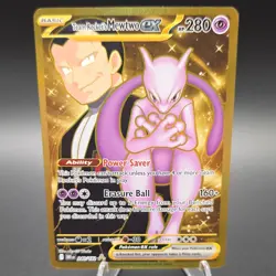 Pokemon Team Rocket's Mewtwo EX 240/182 Destined Rivals Holo 280 HP - Image 1