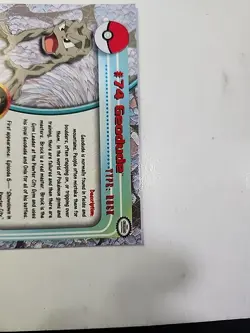 Geodude #74 Topps Chrome Pokemon TV Animation Edition VTG 2000 Holo Foil - Image 3