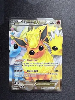 Flareon-EX RC28/RC32 Full Art Pokemon TCG Pokemon Generations LP - Image 1