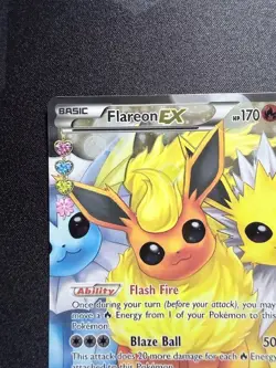 Flareon-EX RC28/RC32 Full Art Pokemon TCG Pokemon Generations LP - Image 3
