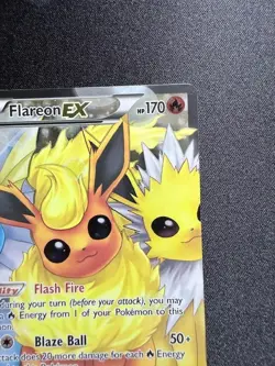 Flareon-EX RC28/RC32 Full Art Pokemon TCG Pokemon Generations LP - Image 4