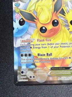 Flareon-EX RC28/RC32 Full Art Pokemon TCG Pokemon Generations LP - Image 5