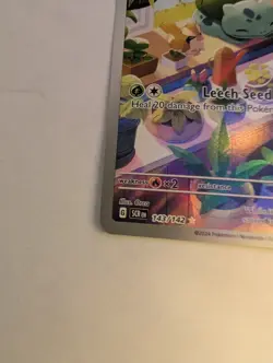 Pokemon Stellar Crown Bulbasaur 143/142 Illustration Rare IR NM Near Mint - Image 2