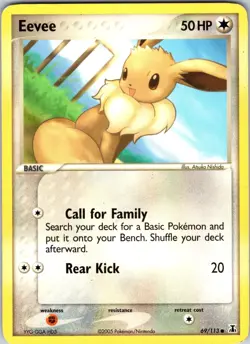 Eevee - 069/113 69/113 Delta Species Pokemon TCG LP/MP Normal - Image 1