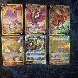 Pokemon TCG Lot Gold Secret Rares Galarian Articuno Moltres Zapdos Giratina ++ - Image 1