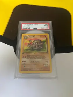 POKEMON FOSSIL 1st Edition GRAVELER #37 NON HOLO PSA9 #53918605 - Image 1