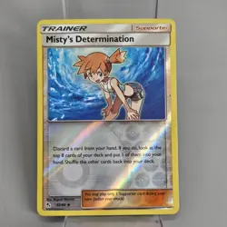 Pokemon Misty's Determination 62/68 Hidden Fates Reverse Holo NM - Image 1