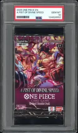 PSA 10 2025 BANDAI ONE PIECE A FIST OF DIVINE SPEED FOIL - Image 1