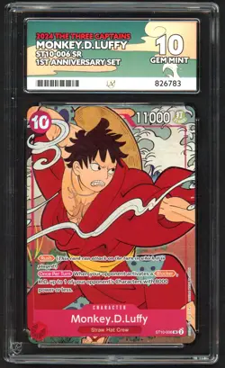 One Piece CCG ACE Graded 1st Anniversary Set - 9x ACE 10 & 1x ACE 9 Complete Set - Image 2