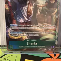 One Piece Shanks OP14-027 Alt Art R The Azure Sea's Seven English NM - Image 3
