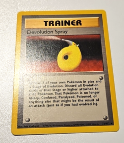 VINTAGE Base Set RARE Devolution Spray Pokemon Trainer Card - Image 3