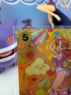 One Piece Card Game Nami SP OP08-106 SR Special Parallel Egghead NM JPN - Image 3