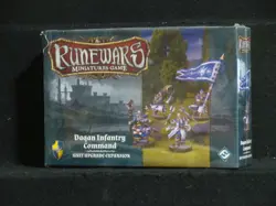 Runewars Miniatures Game Daqan Infantry Command -Unit Upgrade Expansion- NIB - Image 1