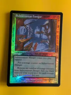 Subterranean Hanger LAnd Mercadian Masques. FOIL. Magic the Gathering Card. - Image 1