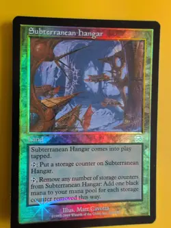 Subterranean Hanger LAnd Mercadian Masques. FOIL. Magic the Gathering Card. - Image 3