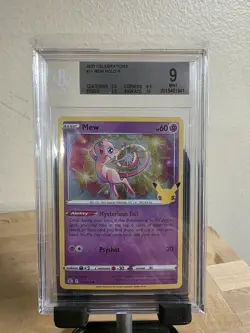 Pokemon TCG Mew Holo Rare Card 11/25 Celebrations BGS 9 Mint - Image 1