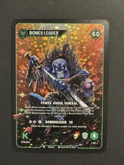 Dead World TCG Bones Leader 178/184 Holo Rare Card Kickstarter 2025 (x1) - Image 1