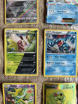 Lot Set of 12 Assorted hologram Pokemon Cards 8 Perfect 4 damaged no repeats - Image 4