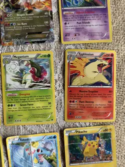 Lot Set of 12 Assorted hologram Pokemon Cards 8 Perfect 4 damaged no repeats - Image 5