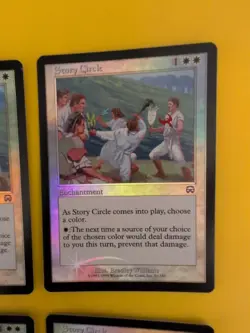 Story Circle x4 playset Enchantment Mercadian Masques. FOIL. MTG Card. - Image 3