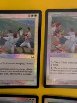 Story Circle x4 playset Enchantment Mercadian Masques. FOIL. MTG Card. - Image 4
