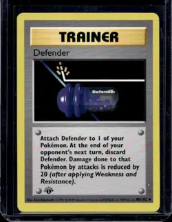 Defender Pokemon Card TCG Base Set 80/102 Shadowless English 1st Edition - Image 1