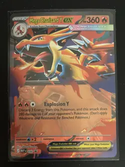 Pokemon TCG MEGA CHARIZARD Y EX Black Star Promo Card MEP 030 CLEAN - Image 4