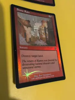 Stone Rain x2 Sorcery Mercadian Masques. FOIL Card. 1 is foreign - Image 2