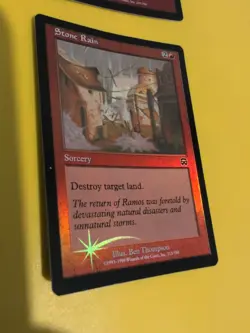Stone Rain x2 Sorcery Mercadian Masques. FOIL Card. 1 is foreign - Image 3