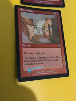 Stone Rain x2 Sorcery Mercadian Masques. FOIL Card. 1 is foreign - Image 4
