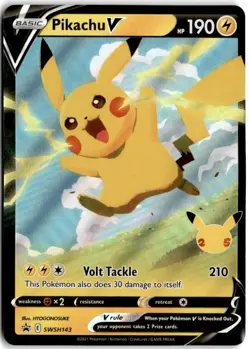 Pikachu V - Promo SWSH: Sword & Shield Promo Cards SWSH143 NM - Image 1