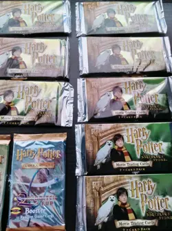 LOT 18 W.O.C. Harry Potter Trading Card Game Booster Pack Art Set base set !!! - Image 3