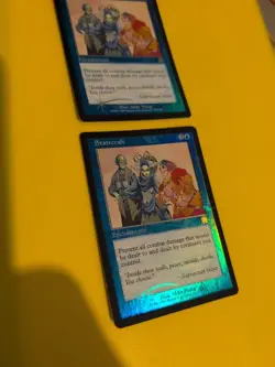 Statecraft x2 Enchantment Mercadian Masques. FOIL. MTG card. 1 damaged-creased - Image 1