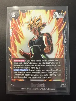 Bardock Saiyan's Pride FB08-112 SR Dragon Ball Super Fusion World Card Game - Image 1