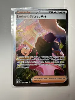 Pokemon Prismatic Evolutions TCG Janine’s Secret Art 173/131 SIR Card NM - Image 1