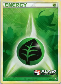 Grass Energy - 88/95 (Play! Pokemon) 088/095 League & Championship Cards MP PKM - Image 1