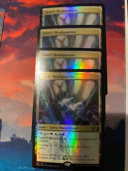 MTG Streets of New Capenna Sparas Headquarters Foil x 1 - Image 1