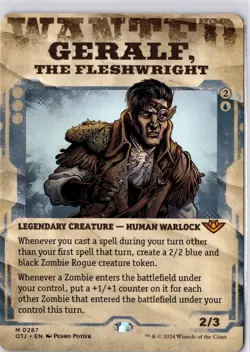 Geralf, the Fleshwright (Showcase) Outlaws of TJunction Regular NM Mythic 0287 - Image 1