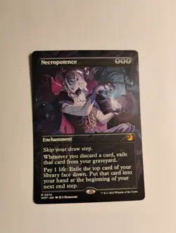 Necropotence (Anime Borderless) Wilds of Eldraine: Enchanting Tales Regular - Image 1