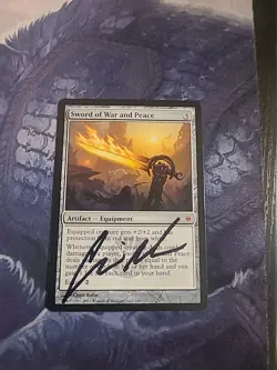 Sword of War and Peace New Phyrexia Regular Signed - Image 1