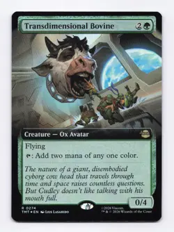 Transdimensional Bovine (Extended Art Foil) MTG Teenage Mutant Ninja Turtles TMT - Image 1