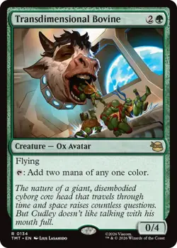 x1 Transdimensional Bovine - Foil R MTG Teenage Mutant Ninja Turtles M/NM, Engli - Image 1