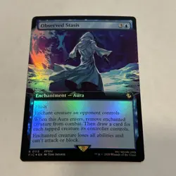 MTG Final Fantasy Observed Stasis Foil Extended Art - Image 1