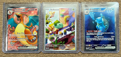 Pokemon Scarlet & Violet + Stellar Crown LOT — Charizard, Blastoise & Bulbasaur - Image 1