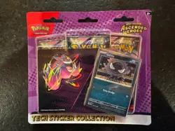 Pokemon TCG Ascended Heros Tech Sticker Collection Gastly Sealed New - Image 1
