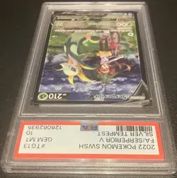 Pokemon SWSH Serperior v Full Art Silver Tempest TG13/TG30 PSA 10 - Image 3