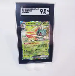 Decidueye ex - 015/197 Obsidian Flames Double Rare Pokemon - SGC 9.5 MT+ Graded - Image 1