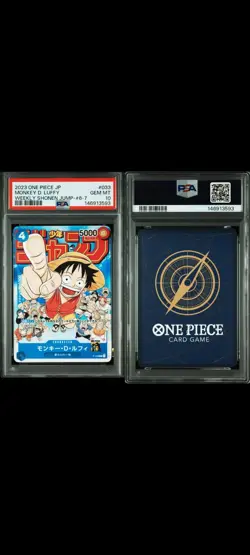 PSA 10 GEM MINT Monkey D. Luffy P-033 Promo 2023 One Piece 25th Japanese - Image 2
