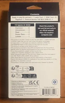 One Piece TCG Black Smoker Starter Deck (ST-19) Brand New Sealed With PRB01 Pack - Image 3